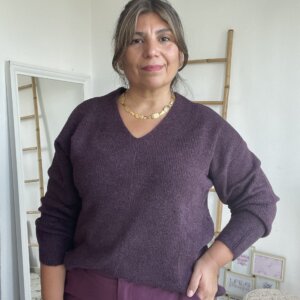 Jersey Curvy Borgoña