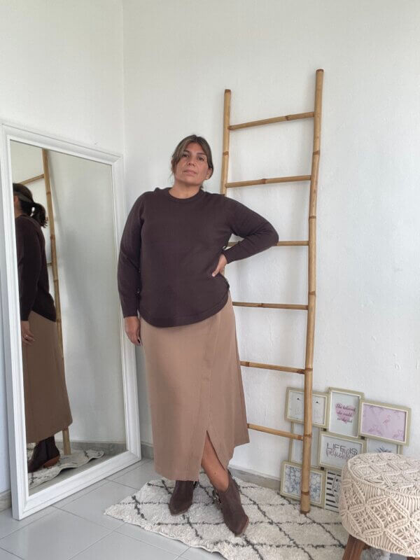 Jersey Curvy Marron - Imagen 5