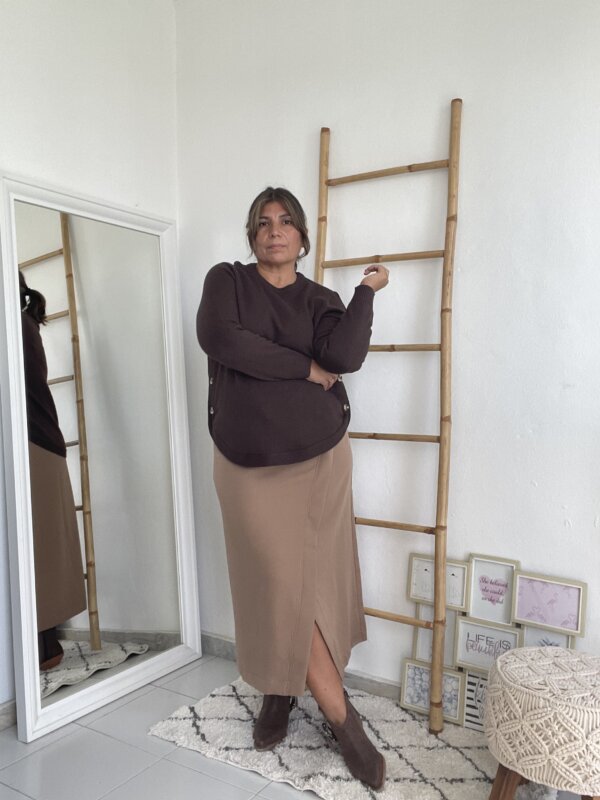 Jersey Curvy Marron - Imagen 6