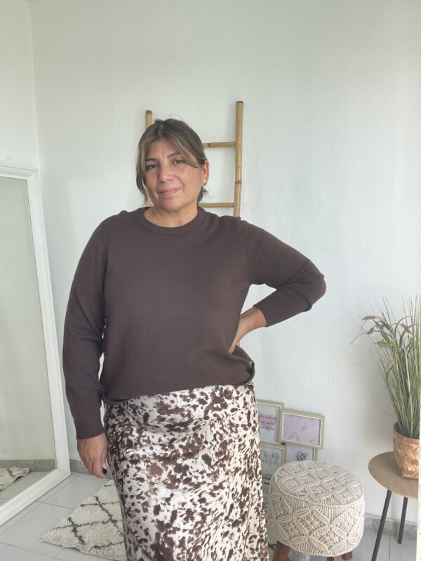 Jersey Curvy Marron - Imagen 3