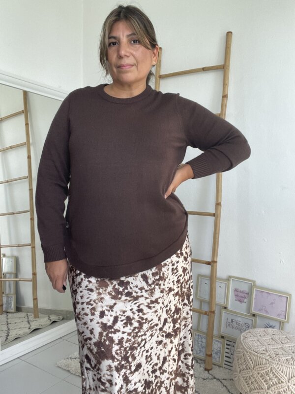 Jersey Curvy Marron - Imagen 4