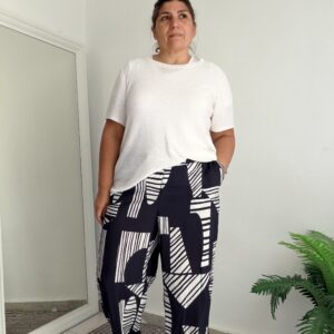 Pantalon estampa Azul